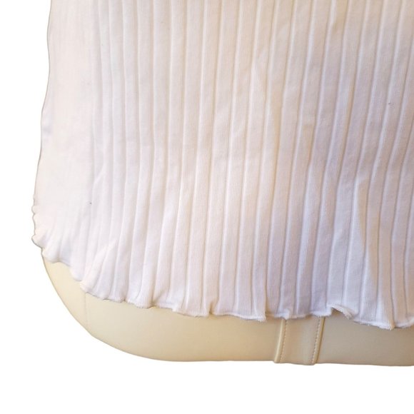 Old Navy White Tank Tops Woman's Plus Size 3X Lettuce Edge NWT JJ1984 - Picture 5 of 5